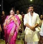 On his birthday, Ram Charan visits Tirupati temple with wife Upasana, daughter